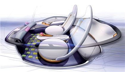 Honda Puyo Concept, 2007 – Design Sketch – Interior