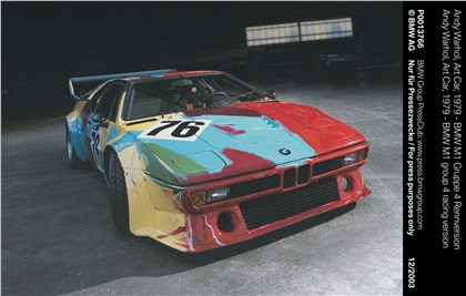 BMW M1 Art Car # 4 (1979): Andy Warhall
