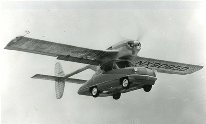 Convair Model 118 ConvAirCar (1947) - первый полет летающего автомобиля. Калифорния, ноябрь 1947 года