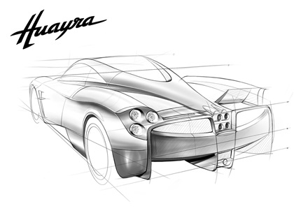 Pagani Huayra (2011) - Design Sketch