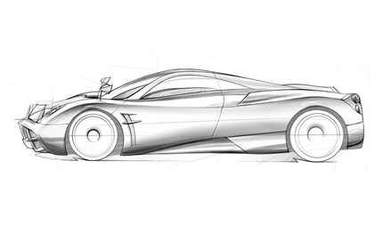 Pagani Huayra (2011) - Design Sketch