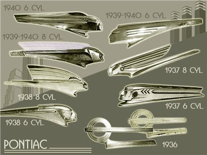 Pontiac (1936–1940) – Hood Ornament identification guide