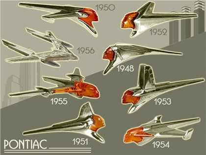 Pontiac (1948–56) – Hood Ornament identification guide