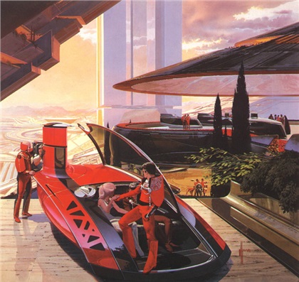 Сид Мид (Syd Mead): Arriving Guests - Sentinel Book Cover