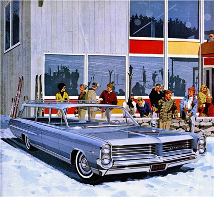 1964 Pontiac Bonneville Custom Safari - 'Ski, New England': Art Fitzpatrick and Van Kaufman