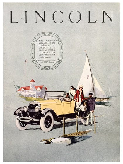 Lincoln Ad (June, 1925): - Illustrated by J. Karl