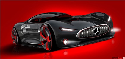 Mercedes-Benz AMG Vision Gran Turismo Concept (2013) - Design Sketch by Davis Lee