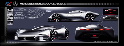 Mercedes-Benz AMG Vision Gran Turismo Concept (2013) - Design Sketches by Matthias Schenker