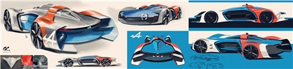 Alpine Vision Gran Turismo (2015) - Design Sketches by Andrey Basmanov