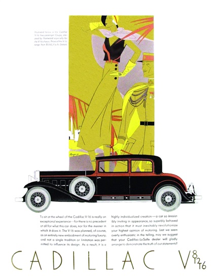 Cadillac/LaSalle Advertising (1931): Deco Art by Leon Benigni - Blog