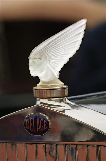 Delage Mascot (1928): 'Spirt of the Wind' by Rene Lalique