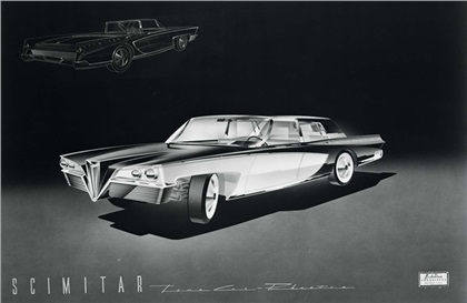 Scimitar Town Car Phaeton Proposal by Brooks Stevens, 1957