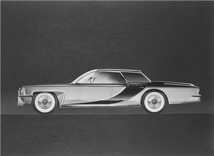 Scimitar 2-Door Rendering by Brooks Stevens, 1958