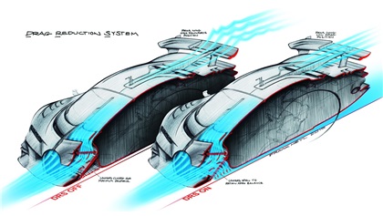 Bugatti Vision Gran Turismo (2015) - Design Sketch - Aerodynamics