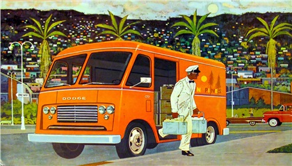 Dodge Trucks Advertising Art by Charles Wysocki (1960) - Forward-control