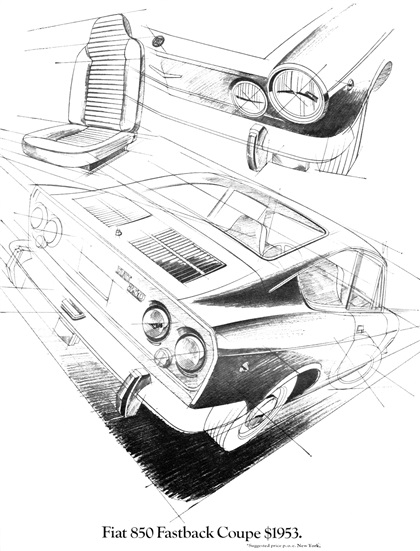 Fiat 850 Fastback Coupe Ad (1969)