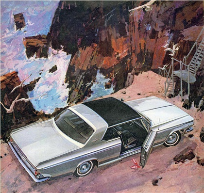 Chrysler Ad (March, 1964): Silver threat among the bold