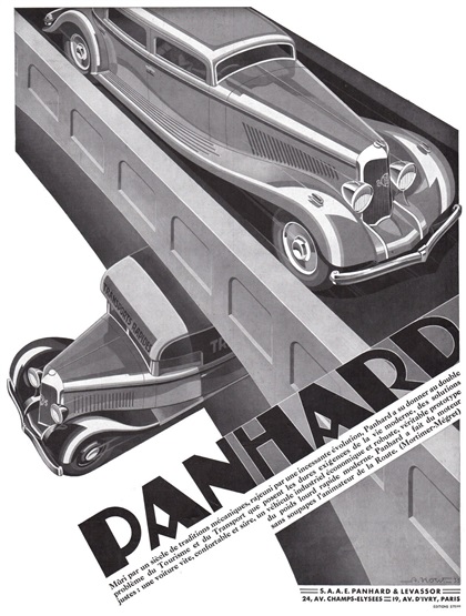 Panhard Advertising (1933): Graphic by Alexis Kow