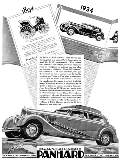 Panhard Panoramique Advertising (1934): Graphic by Alexis Kow