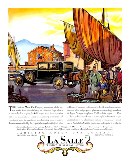 Cadillac/LaSalle Ad (June, 1928): Illustrated by Edward A. Wilson