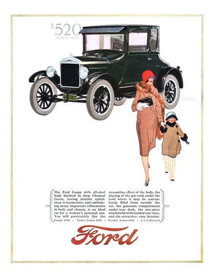 Ford Model T Advertising Art (1926)