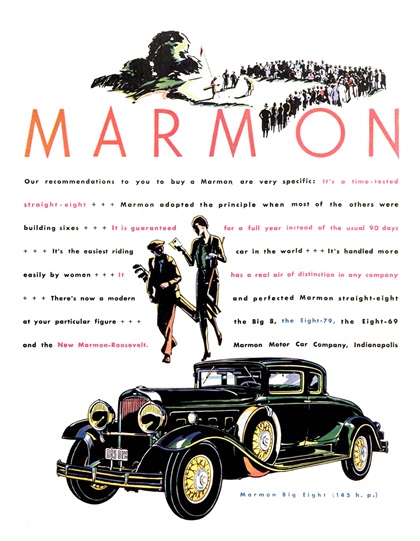 Marmon Ad (August, 1930) - Big Eight