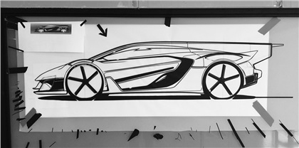 Bell & Ross AeroGT Concept (2016) - Tape Drawing