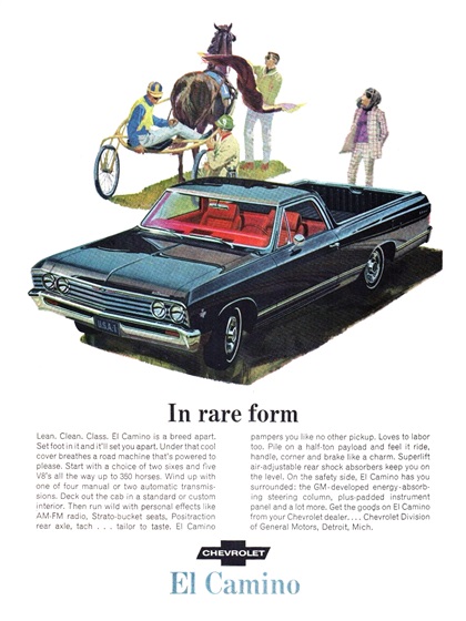 Chevrolet El Camino Ad (1967): In rare form
