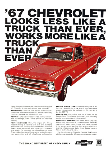Chevrolet Trucks Advertising Campaign (1967): A brand new breed!