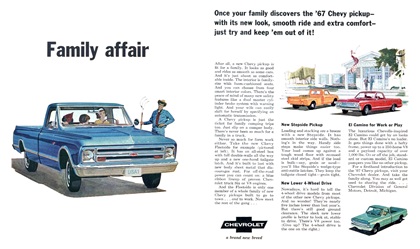 Chevrolet Fleetside Pickup Ad (1967): Family affair
