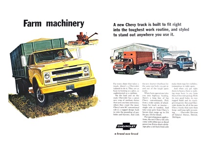 Chevrolet Trucks Ad (1967): Farm Machinery