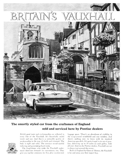 Britain's Vauxhall Ad (March, 1959): Illustrated by Allan Kass