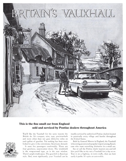 Britain's Vauxhall Ad (April, 1959): Illustrated by Allan Kass(?)