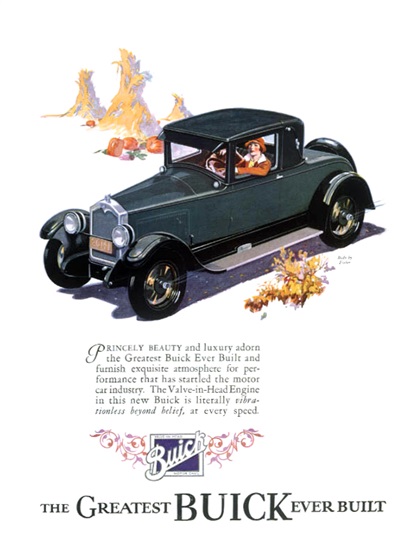 1927 Buick Landau Coupe Ad (October, 1926)