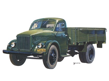 ГАЗ–51А, 1955 – Рисунок А. Захарова / «Моделист–Конструктор» 1983-3