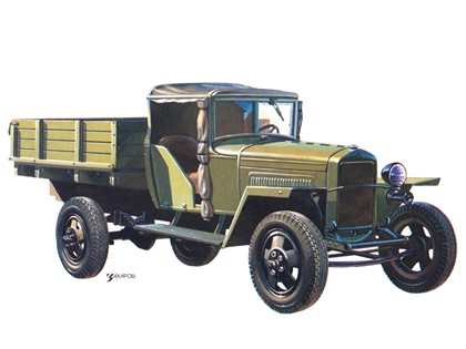 ГАЗ–ММ, 1941 – Рисунок А. Захарова / Из коллекции «За рулём» 1981-9