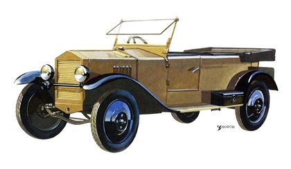 НАМИ–1 (Первой серии), 1927–1930 – Рисунок А. Захарова / Из коллекции «За рулём» 1983-5