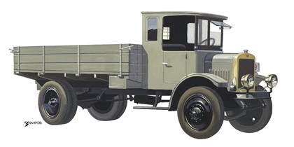 Я–3, 1925–1928 – Рисунок А. Захарова / Из коллекции «За рулём» 1983-5