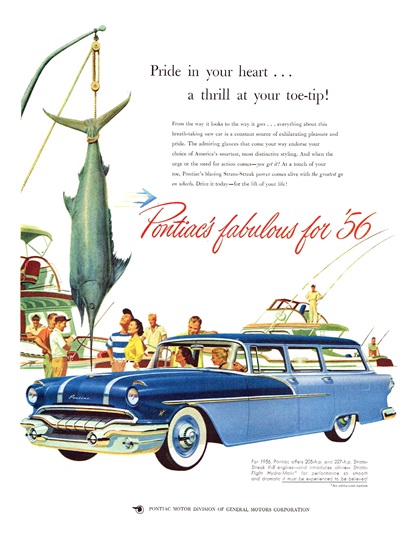 Pontiac Star Chief Station Wagon Ad (December, 1955)