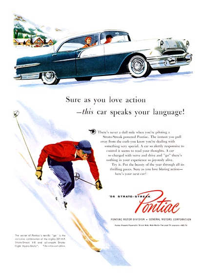 Pontiac Star Chief Four-Door Catalina Ad (January, 1956)