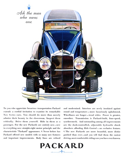 Packard New Series Ad (July, 1931)