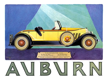 Auburn 8-88 Roadster Ad (February, 1927)