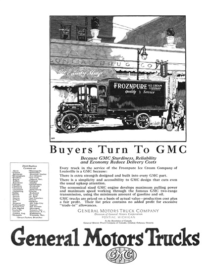 General Motors Trucks Ad (August, 1924): Illustrated by Roy Frederic Heinrich