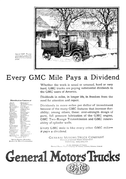 General Motors Trucks Ad (November, 1924): Illustrated by Roy Frederic Heinrich