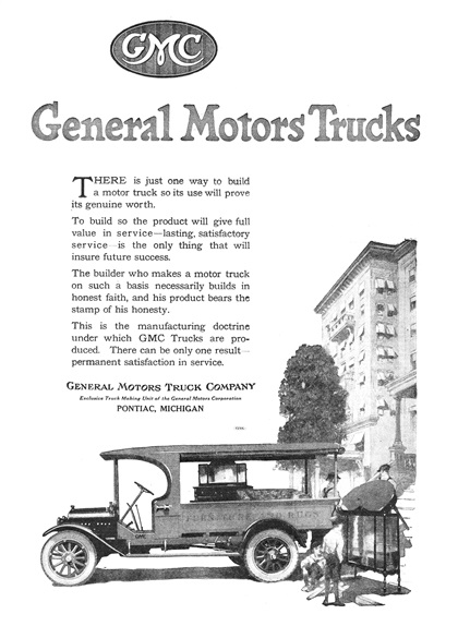 General Motors Trucks Ad (September, 1920)