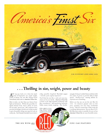 REO Flying Cloud Ad (March, 1936)