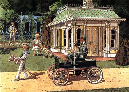1907 Juvenile Electric Child's Car - Illustrated by Leslie Saalburg