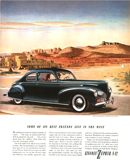 Lincoln Advertising Campaign (1940): Lincoln-Zephyr V-12
