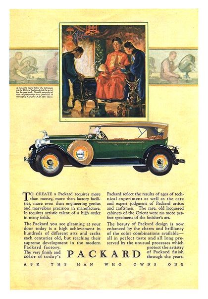 Packard Advertising Art (1927–1928)