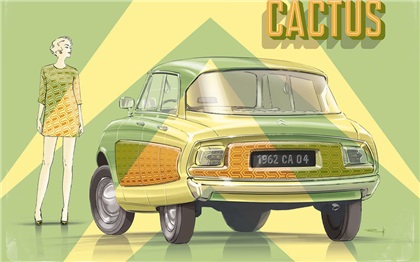 1962 CITROËN IC (CITROEN CACTUS) - Появись Citroen Catcus в 1962-м, он мог бы называться IC. И выглядел бы вот так. 